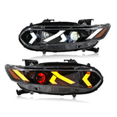 LED Headlight for 2018-2022 Accord 4door (Include Hybrid/LX/Touring Models),Easy Installation, Plug and Play with Devil Eye